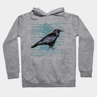 Vintage Raven design Hoodie